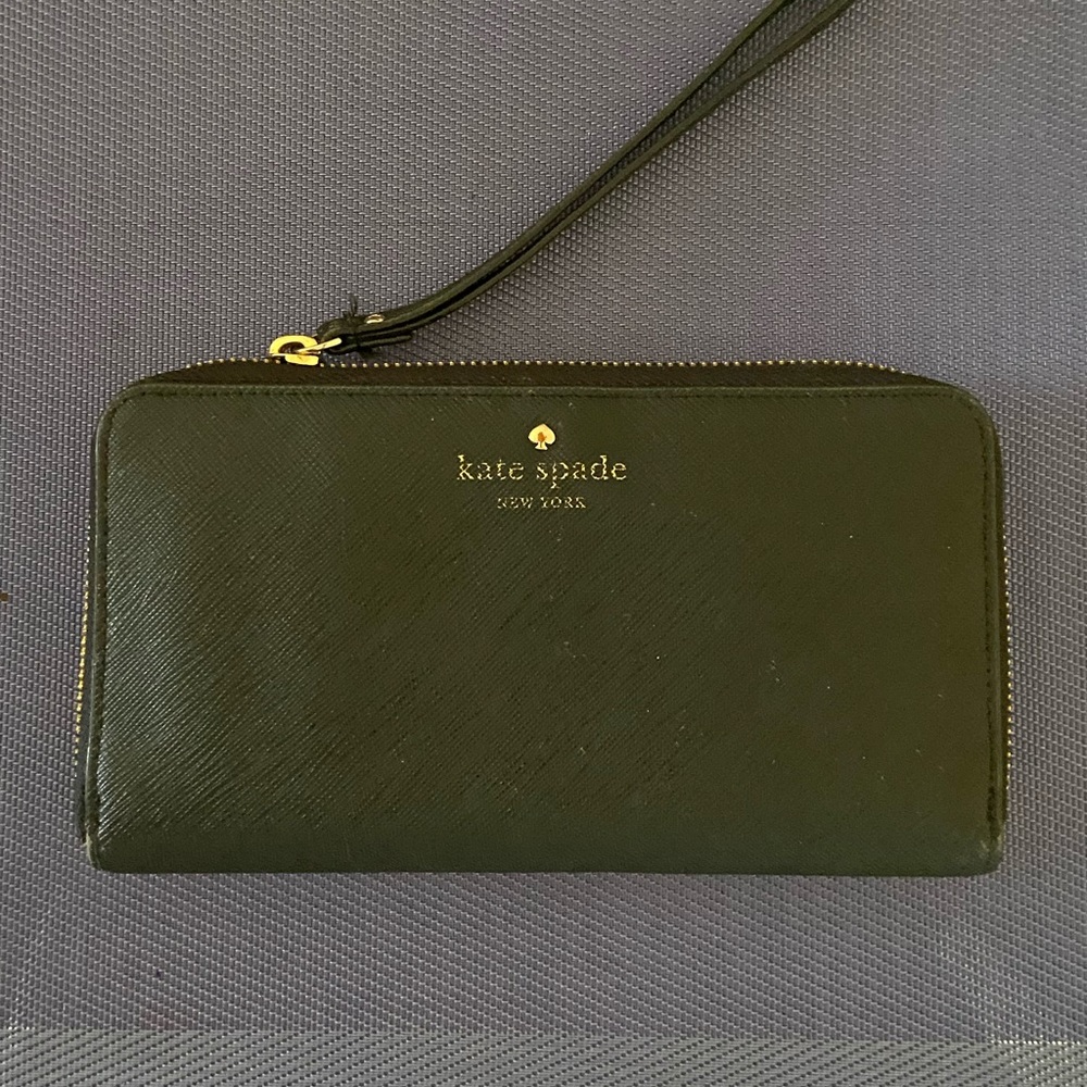kate spade ♠️ large black wallet ♠️